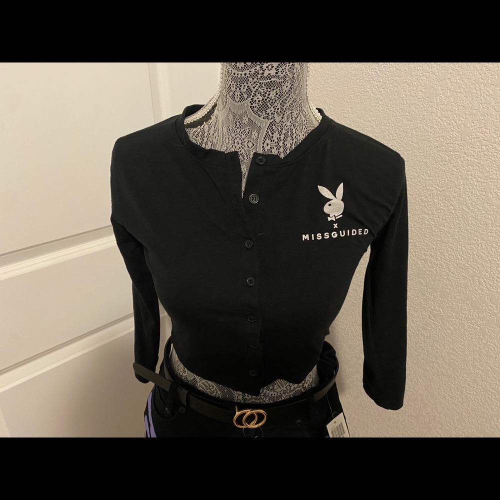 Missguided playboy top